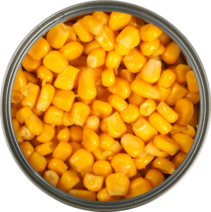 Canned Corn on White